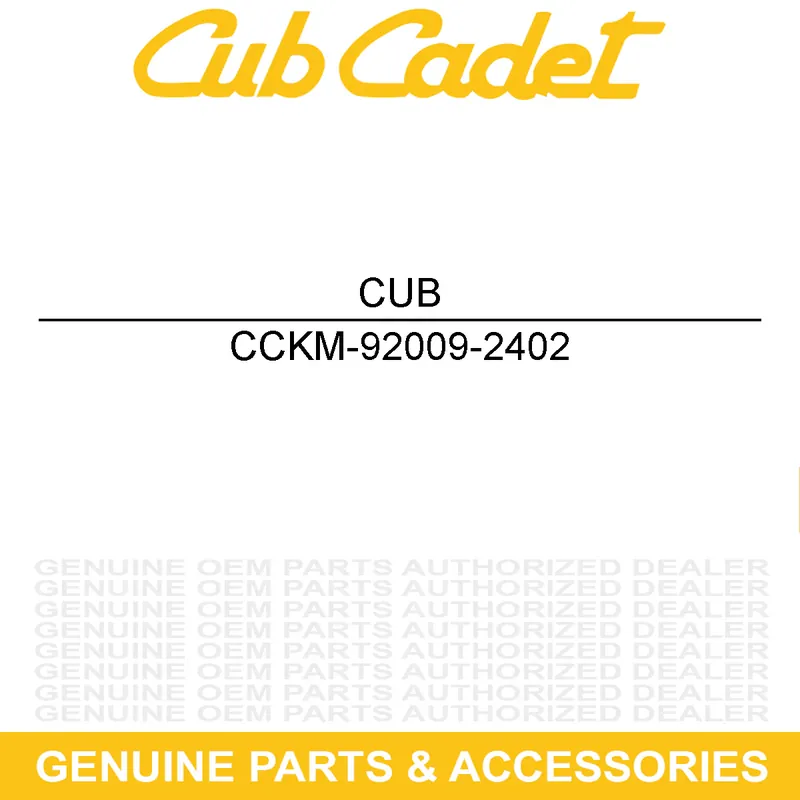 CUB CADET KM-92009-2402 Throttle Screw Deal