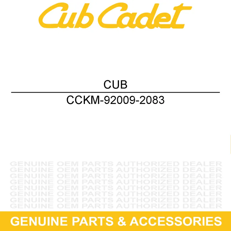 Instant Buy CUB CADET KM-92009-2083 SCREW