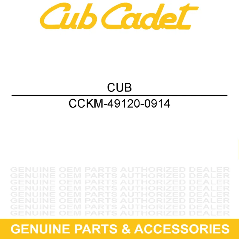 New Release CUB CADET KM-49120-0914 CRANKCASE-COMP