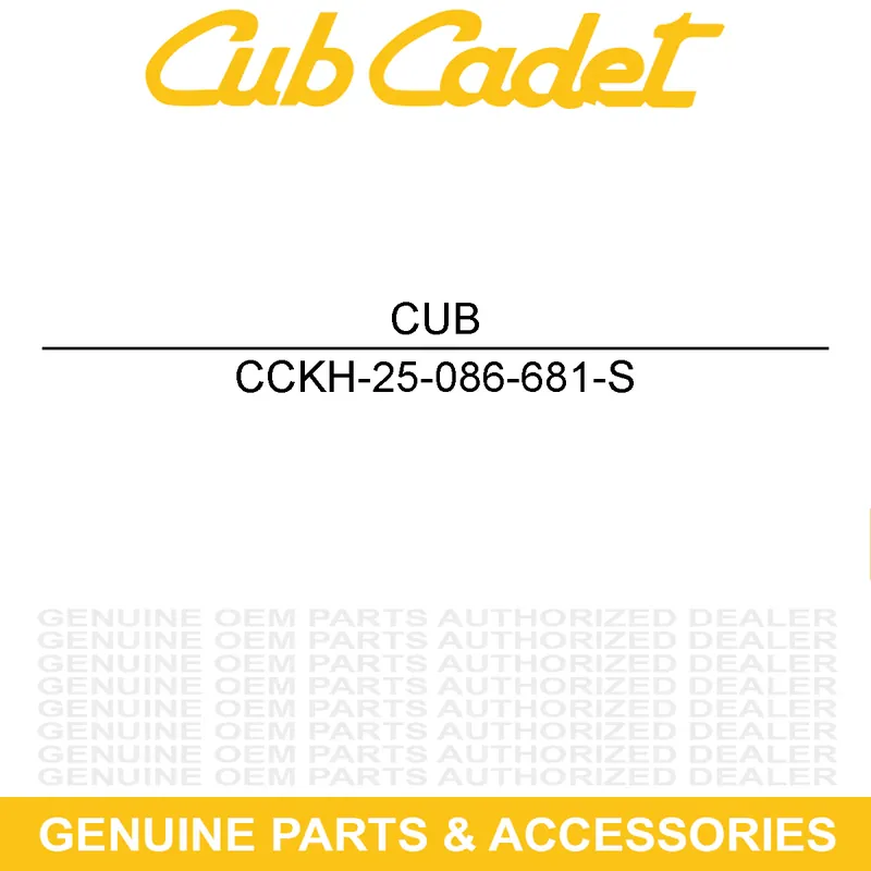 CUB CADET KH-25-086-681-S SCREW - CAPTIVE WA Trending