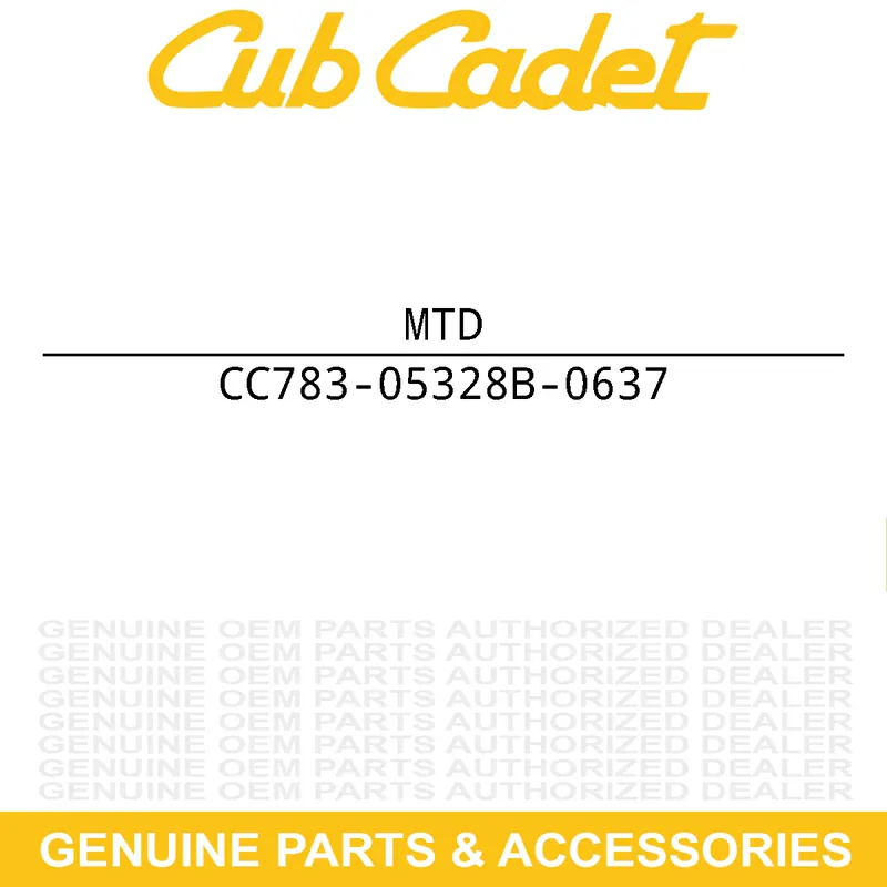 MTD 783-05328B-0637 BRKT-PIVOT SUPT RH Budget