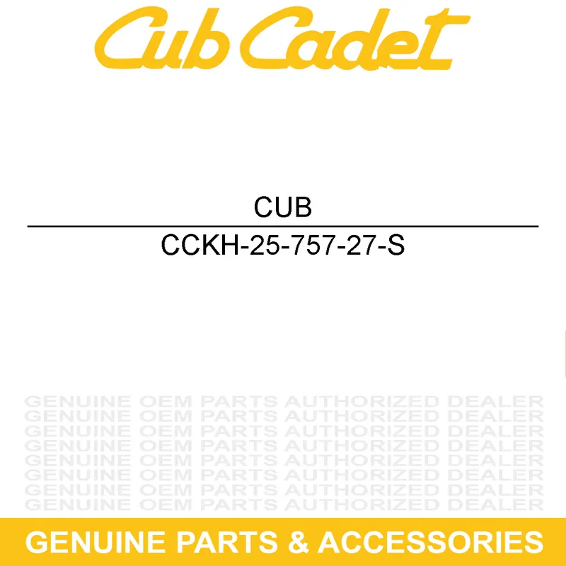 Buy Direct CUB CADET KH-25-757-27-S Overhaul Repair Kit