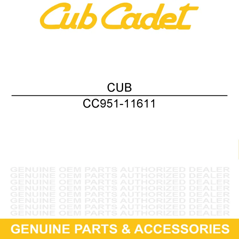 CUB CADET 951-11611 Air Vane Time-Limited