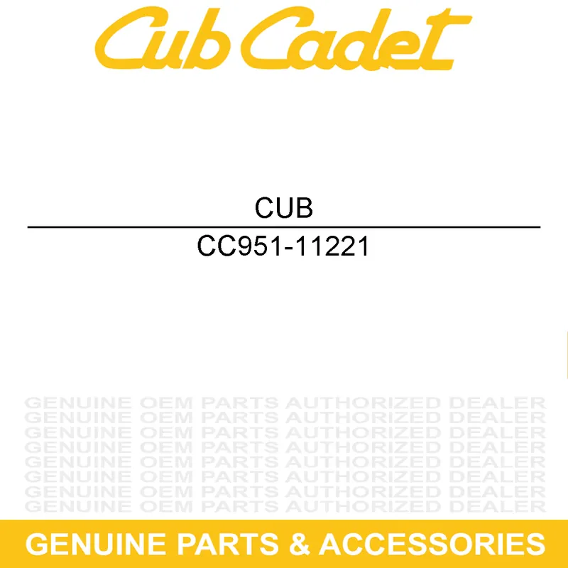 Markdown CUB CADET 951-11221 Breather Hose