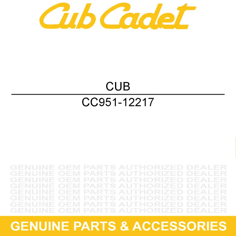 Markdown CUB CADET 951-12217 Starter Bolt