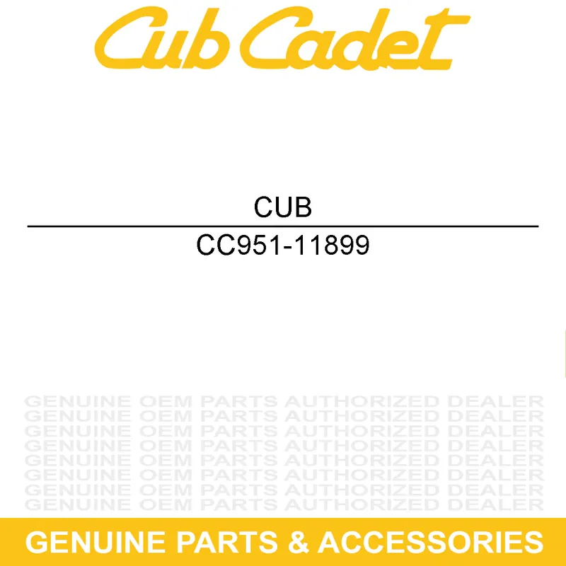 CUB CADET 951-11899 Tappet One Day Deal