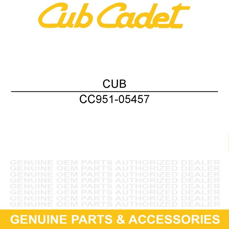 Reduced Price CUB CADET 951-05457 CYLINDER HEAR ASSE