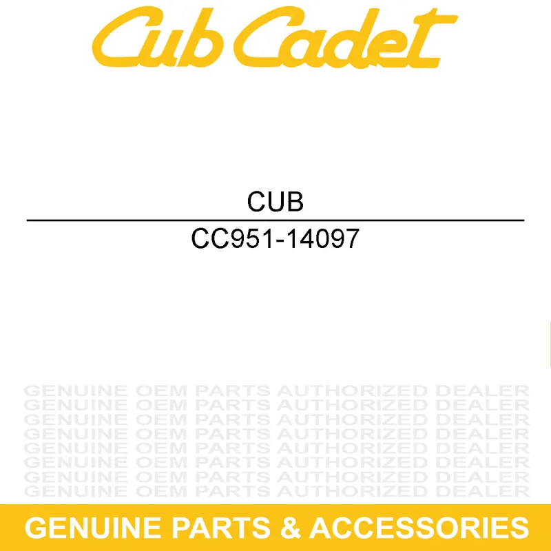 CUB CADET 951-14097 CRANKCASE Price Drop