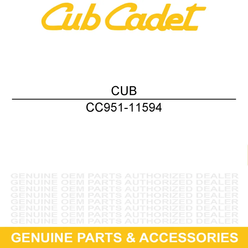 CUB CADET 951-11594 Control Panel Next Day Delivery