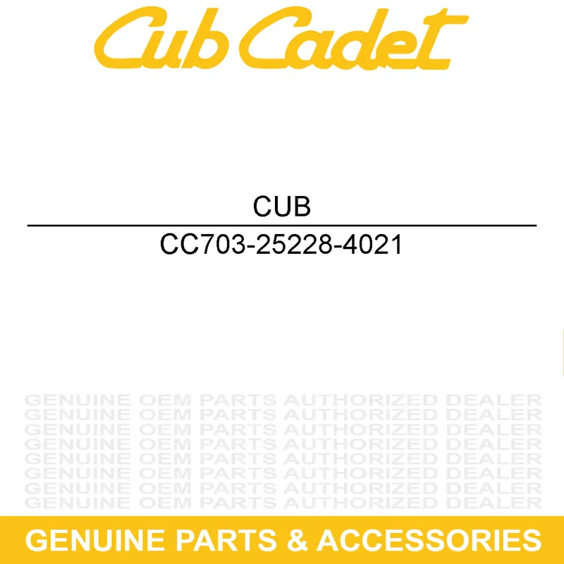 Weekend Sale CUB CADET 703-25228-4021 Yellow Deck Lift Link