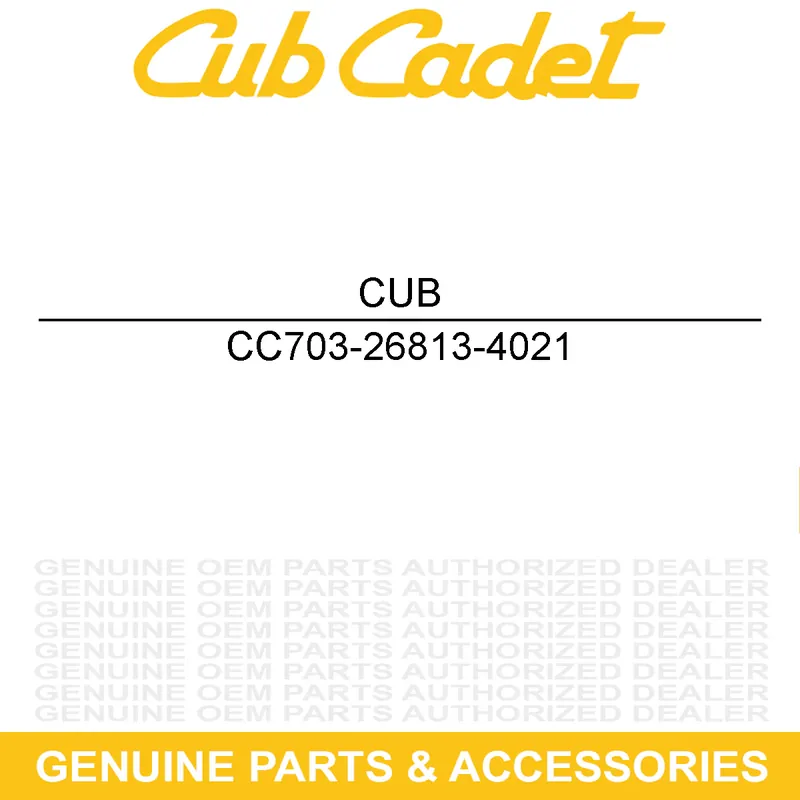 CUB CADET 703-26813-4021 Column Eps Cover Trusted Brand