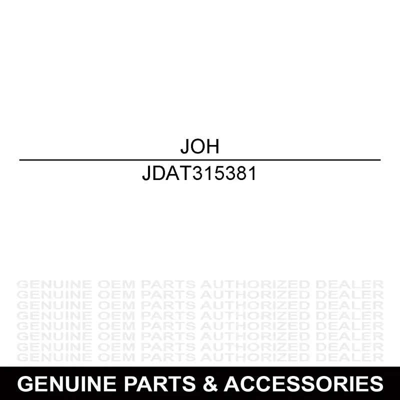 John Deere AT315381 Seat Kit Brand New