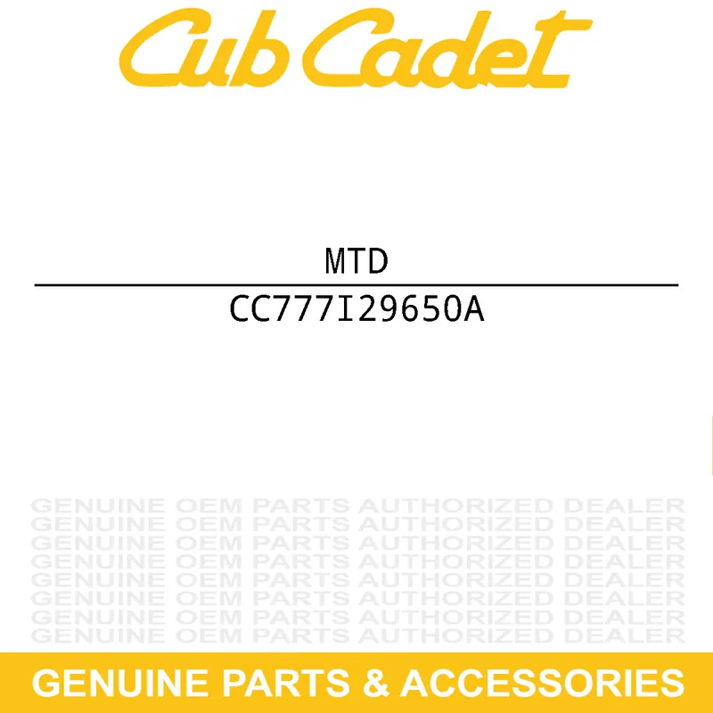 MTD 777I29650A Mower Oil Label Buy Online