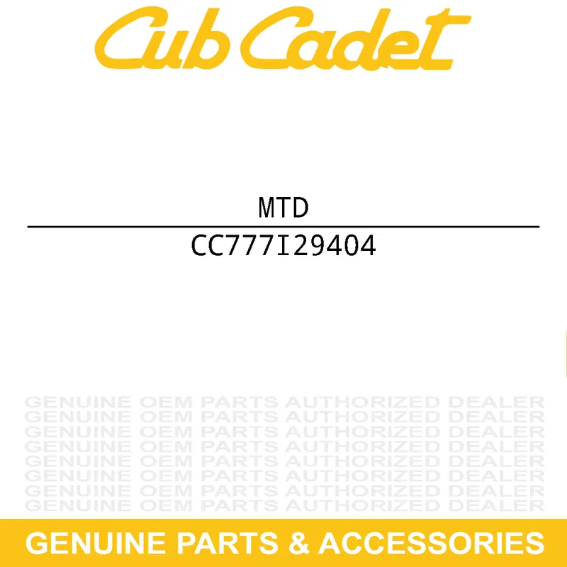 MTD 777I29404 LABEL-SNOW 600 2/3 Low Price