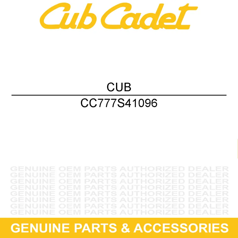 Hot Picks CUB CADET 777S41096 LABEL-SAFETY