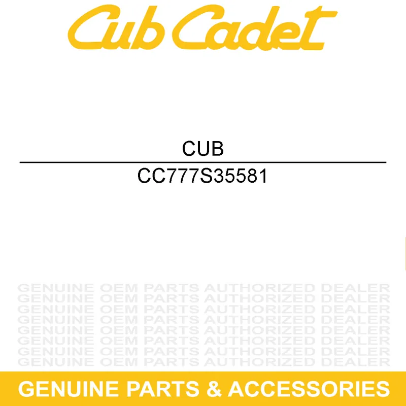 CUB CADET 777S35581 LABEL-SAFETY ROPS Best Price