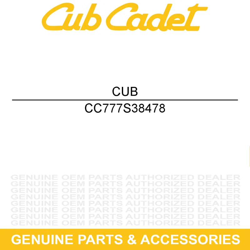 CUB CADET 777S38478 LBL-LIFT ARM SAFET Final Sale