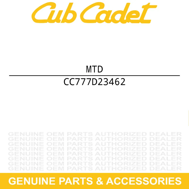 Must Have MTD 777D23462 LABEL-MOWER XOP YM