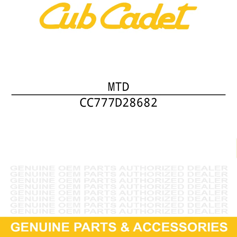 MTD 777D28682 Label-54" Deck Sbd Craftsman Fast Shipping