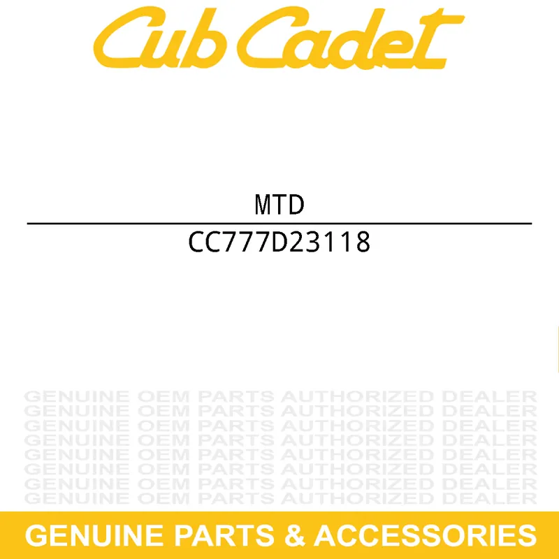 Holiday Sale MTD 777D23118 LABEL-TILLER 400 H