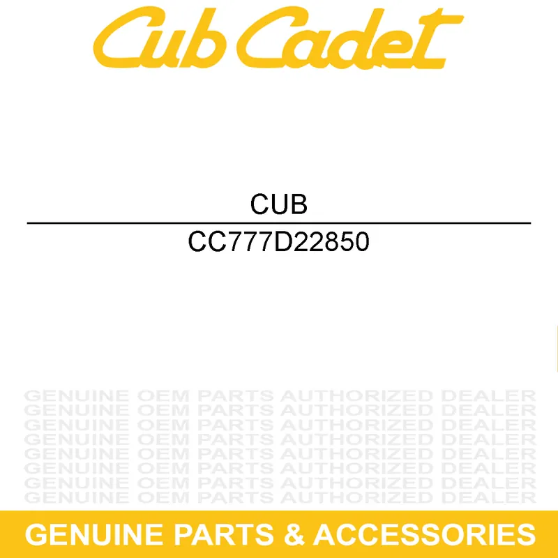 CUB CADET 777D22850 LABEL-SNOW HSG YAR Hot Picks