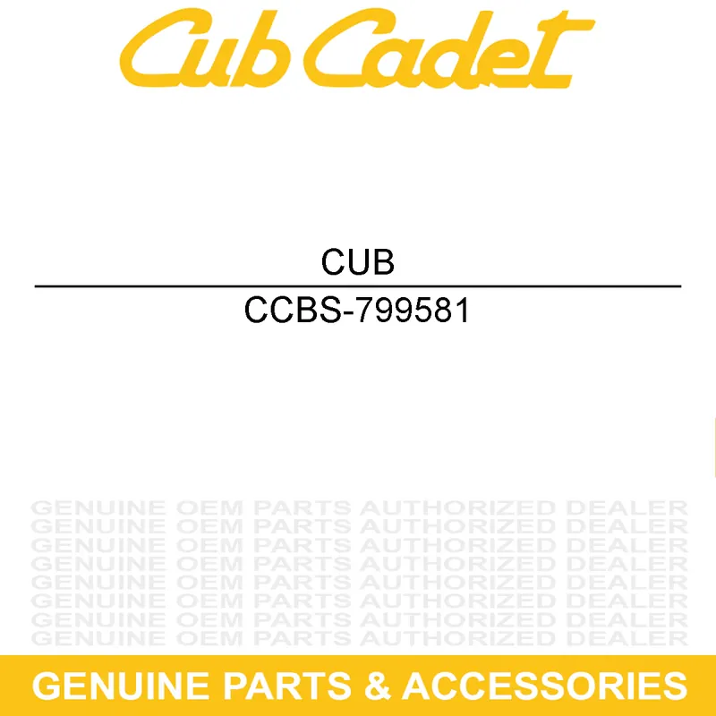 Affordable CUB CADET BS-799581 O Ring Seal