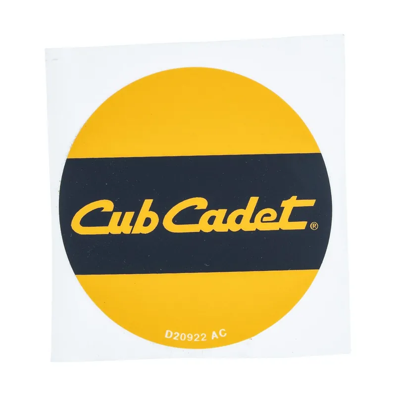 Final Sale CUB CADET 777D20922 Label Cadet Engine Recoil