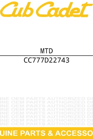 Weekend Sale MTD 777D22743 LABEL-TROY COG 200