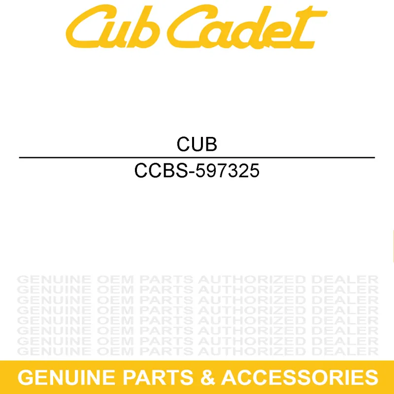 Low Price CUB CADET BS-597325 Control Bracket