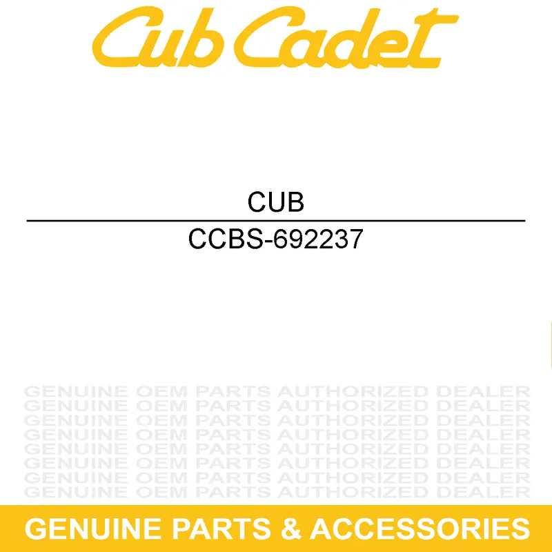 Instant Buy CUB CADET BS-692237 Exhaust Gasket