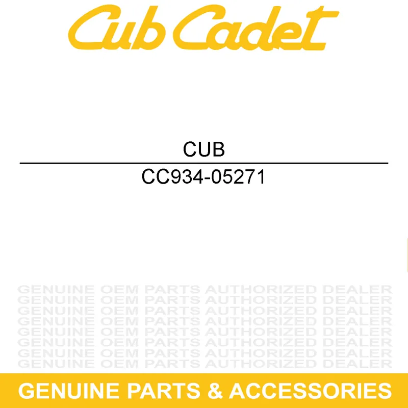 Crafted CUB CADET 934-05271 Drive 11x2 Wheel Assembly