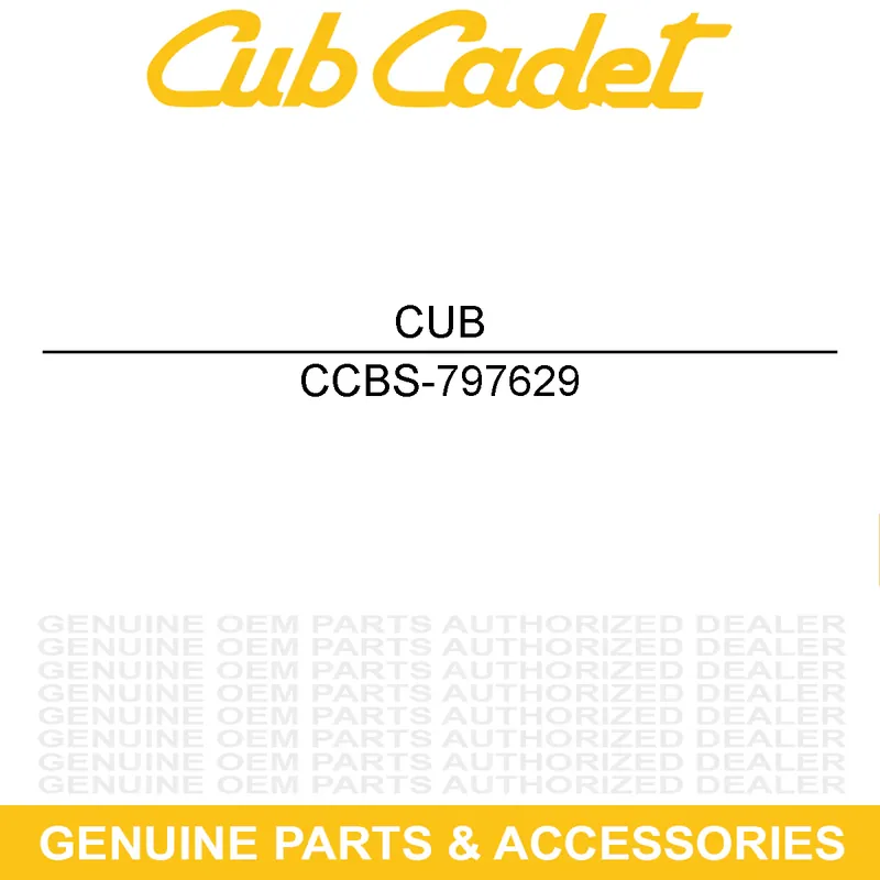 CUB CADET BS-797629 Throttle Shaft Seal Clearance