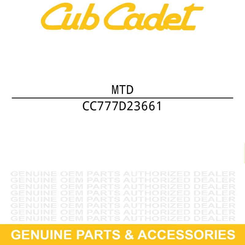 Fast Shipping MTD 777D23661 LBL-COLUMBIA