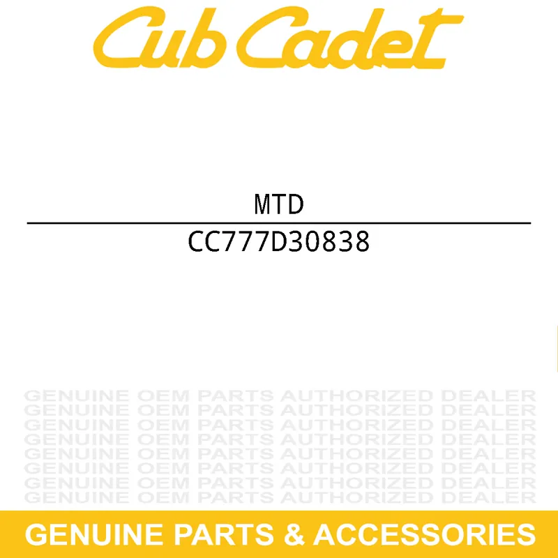 Latest MTD 777D30838 LABEL-MOWER M12C T
