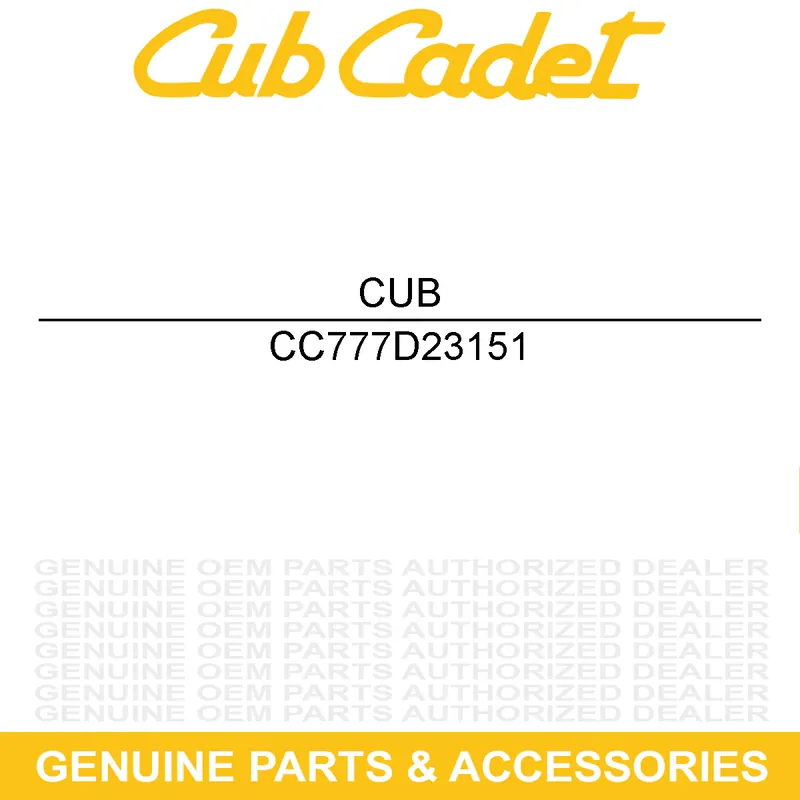 CUB CADET 777D23151 RT 65 H Tiller Belt Shield Label Hot Deal