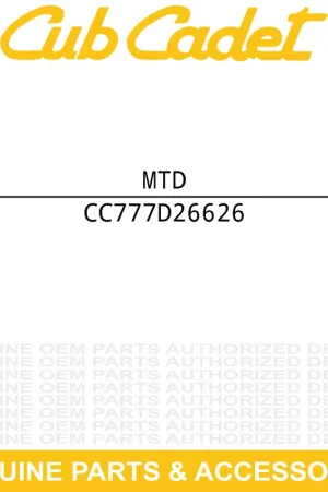 Weekend Sale MTD 777D26626 LABEL-SNOW ENG SBD