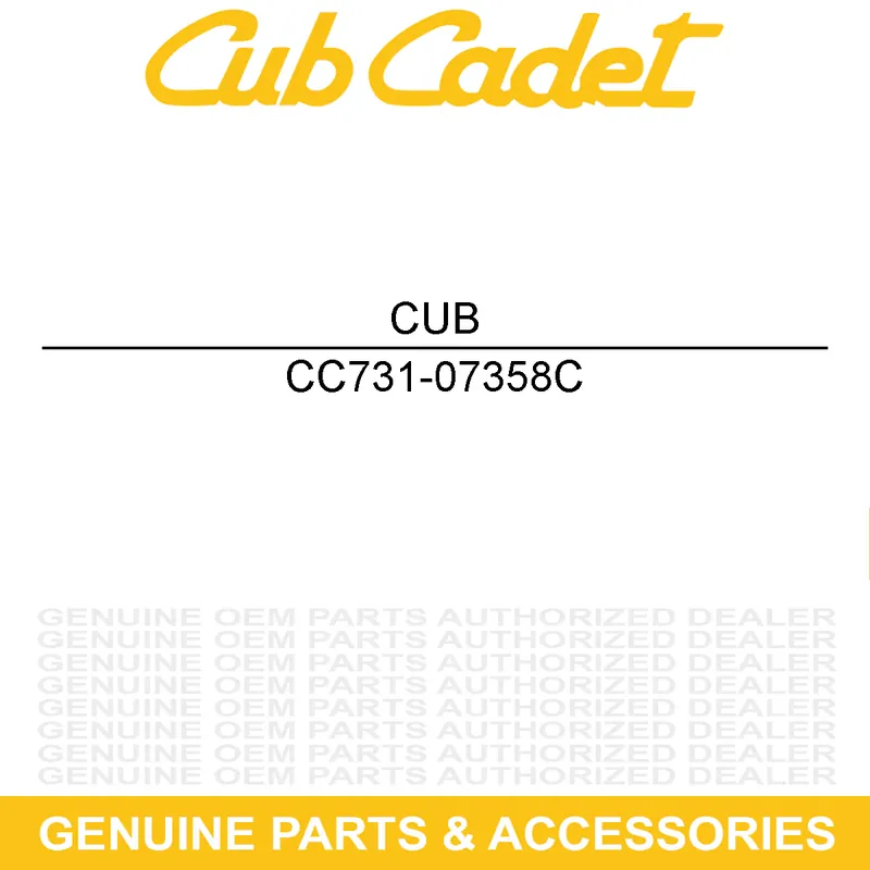 Time-Limited CUB CADET 731-07358C CVR-STRG COLUMN LO