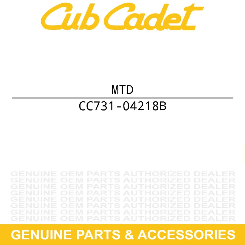 Low Price MTD 731-04218B IMPLR:9.4860 DIA