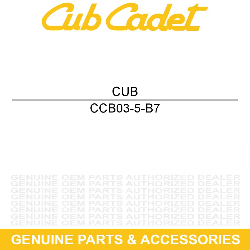 New Arrival CUB CADET B03-5-B7 WASHER