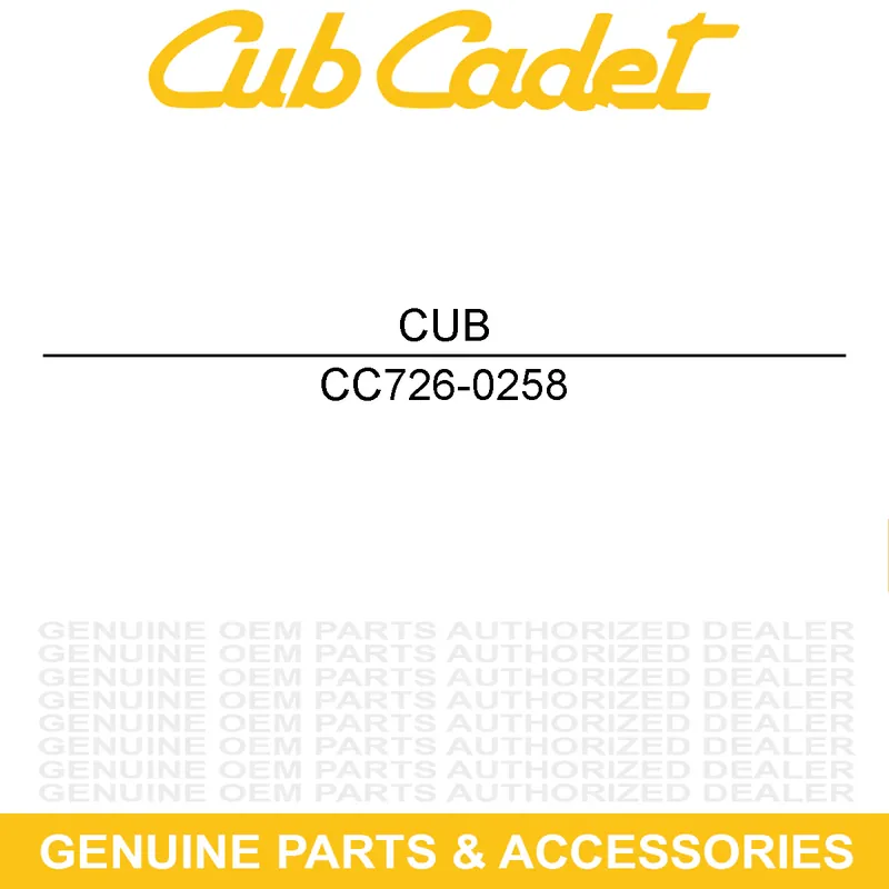Professional Grade CUB CADET 726-0258 Twist Fastener