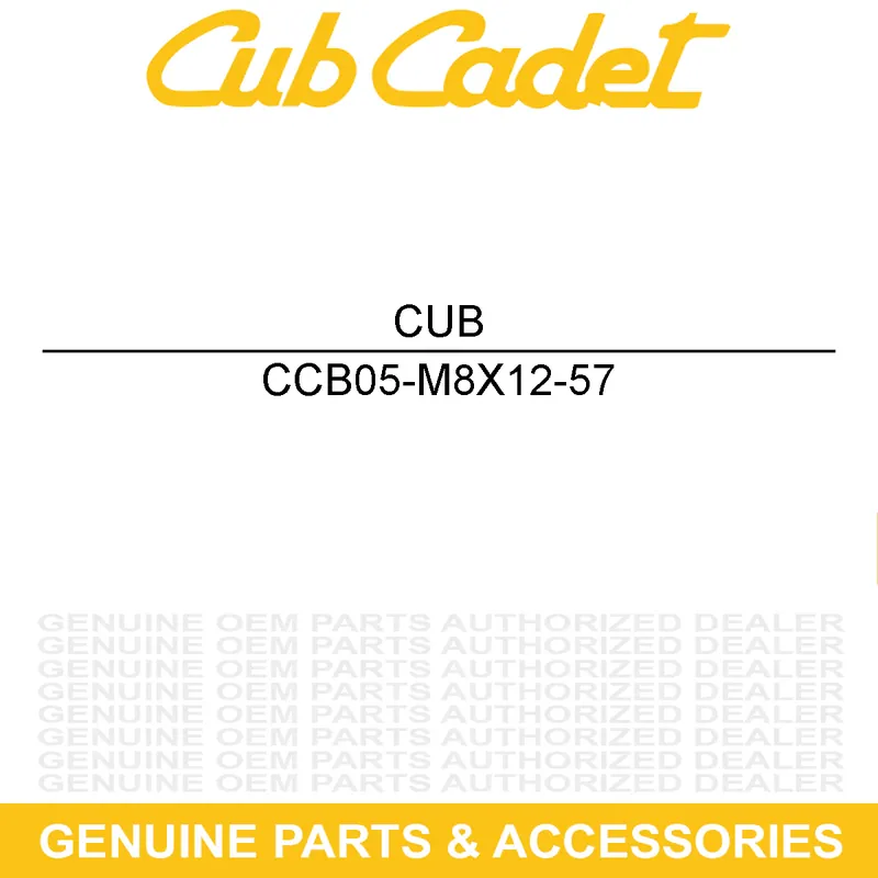 CUB CADET B05-M8X12-57 HEXAGON FLANGE Today Only