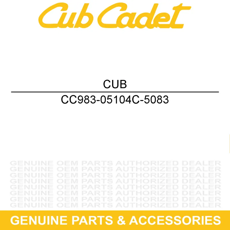 Clearance CUB CADET 983-05104C-5083 SHELL-54" DECK
