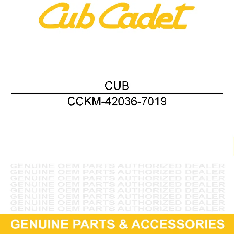 CUB CADET KM-42036-7019 Sleeve Top Rated