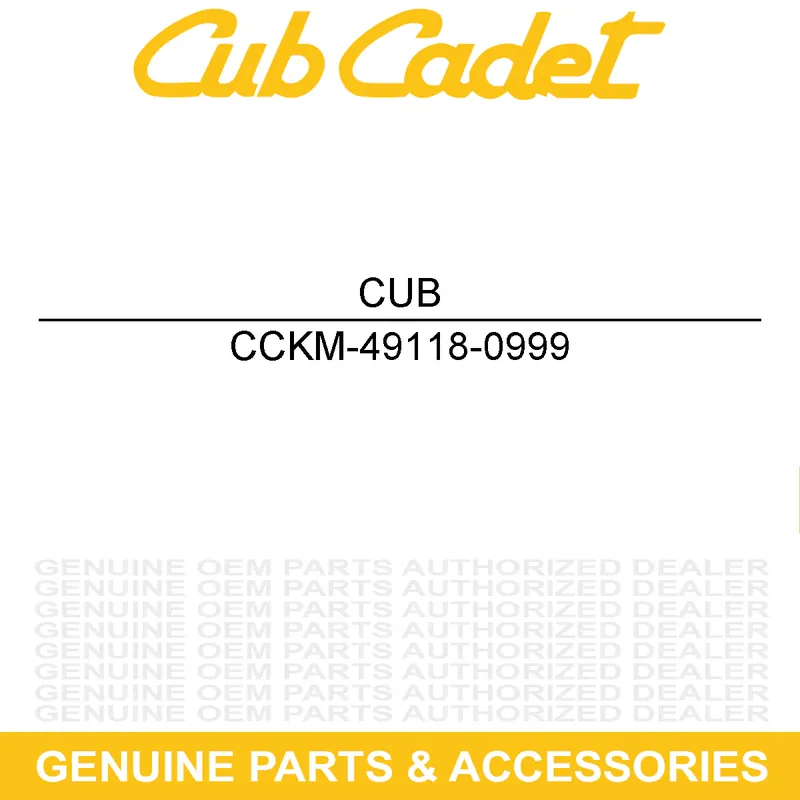 CUB CADET KM-49118-0999 Camshaft Next Day Delivery