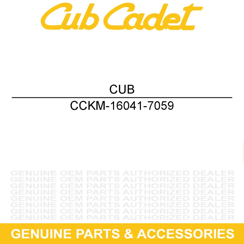 Limited Time CUB CADET KM-16041-7059 SHAFT-CHOKE