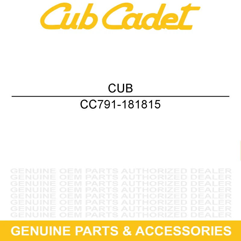 CUB CADET 791-181815 Nut Top Rated