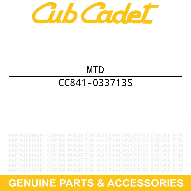 Trending MTD 841-033713S HEAD ASM:CNT SR
