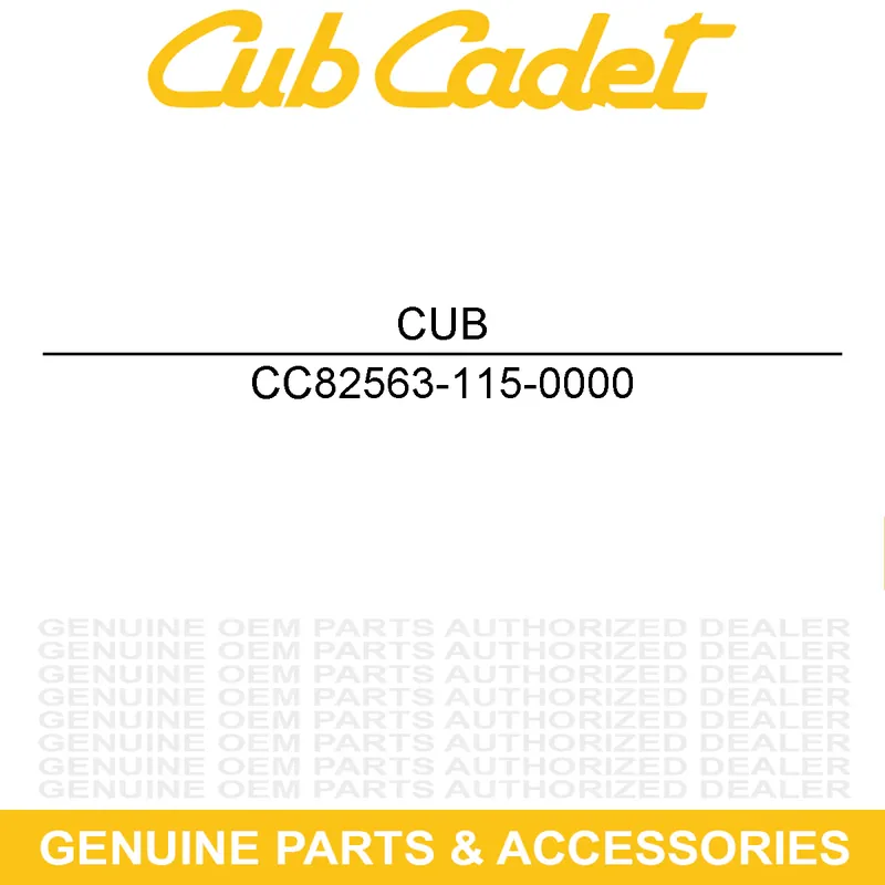 Super Sale CUB CADET 82563-115-0000 GEAR SHIFT:DECORAT