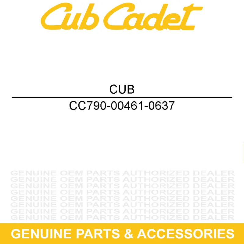 Buy Today CUB CADET 790-00461-0637 Idler Bracket