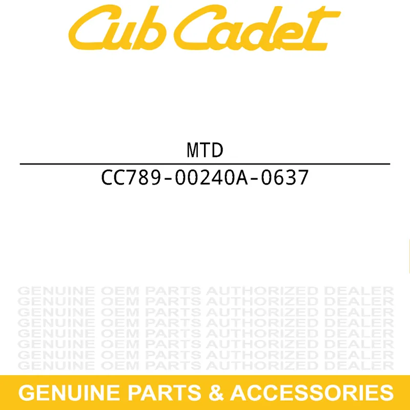 Premium MTD 789-00240A-0637 BRACKET-LOCK